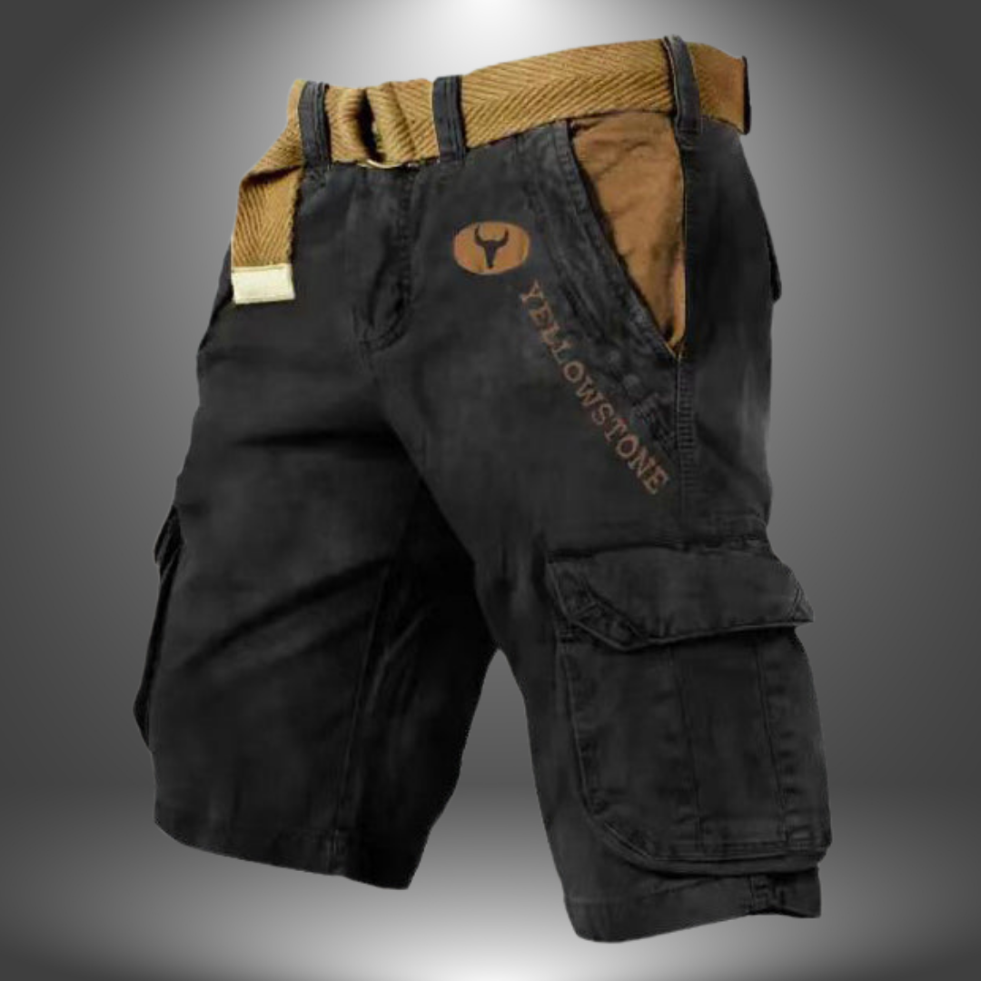 SEAN | SHORT CARGO ARTIGIANALE CON TASCHE