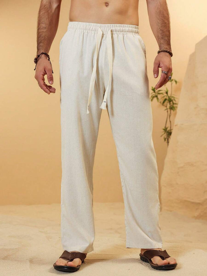 SIMONE | PANTALONI CROPPED IN LINO