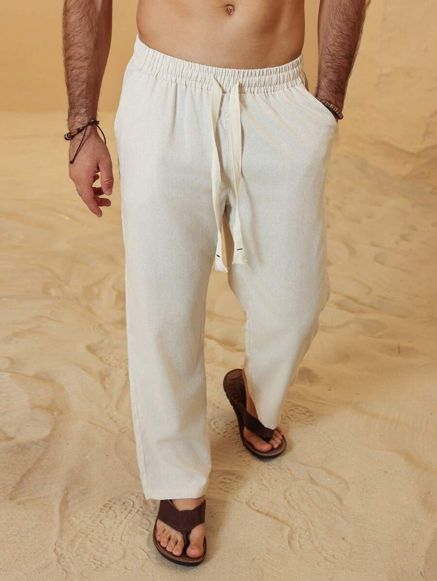 SIMONE | PANTALONI CROPPED IN LINO