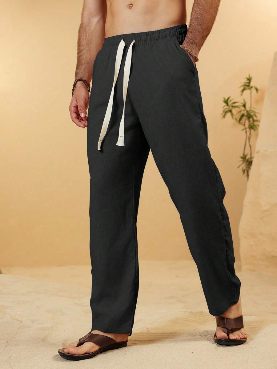 SIMONE | PANTALONI CROPPED IN LINO