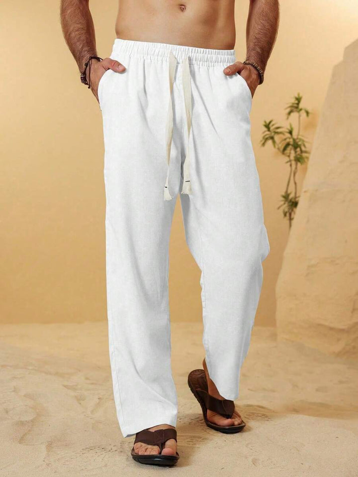 SIMONE | PANTALONI CROPPED IN LINO