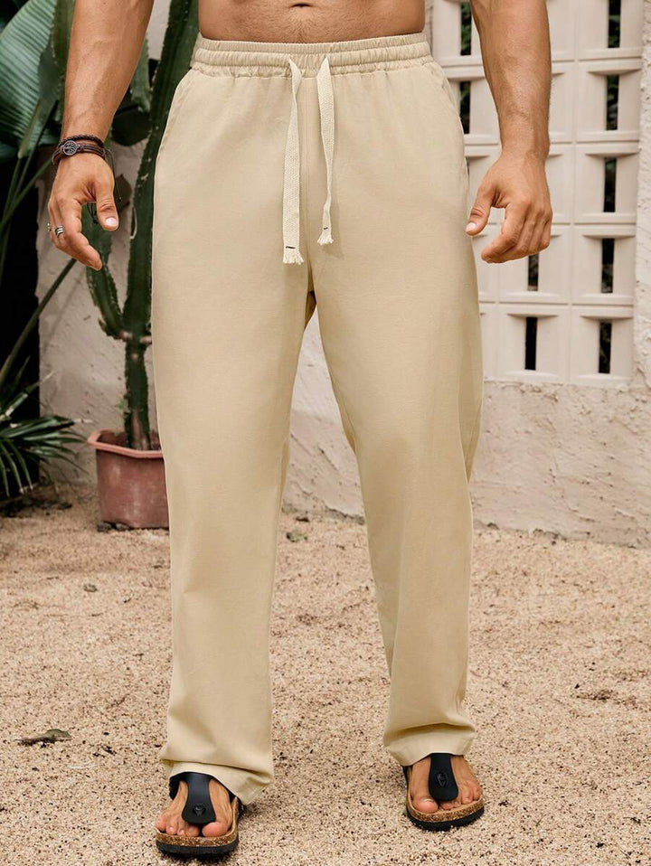 SIMONE | PANTALONI CROPPED IN LINO