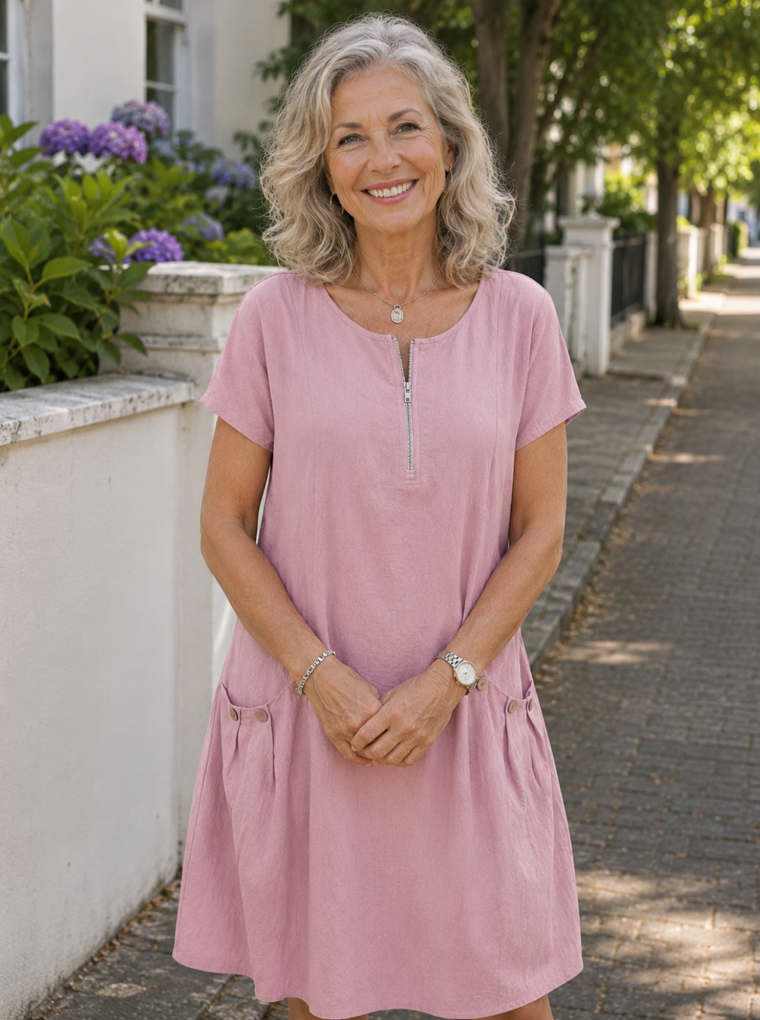 Charlotte | Elegant Comfort Cotton Dress