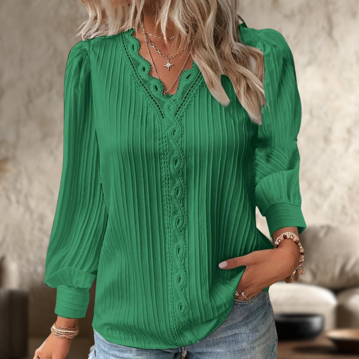 Maria | Blusa Elegante a Maniche Lunghe