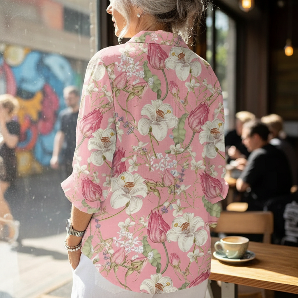 Frances™ | Blouse Floraison Élégante