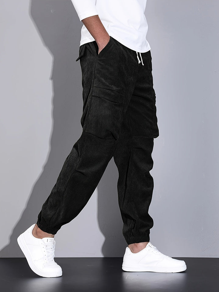 ROVESSA ROMA | PANTALONI CARGO IN CORDUROY