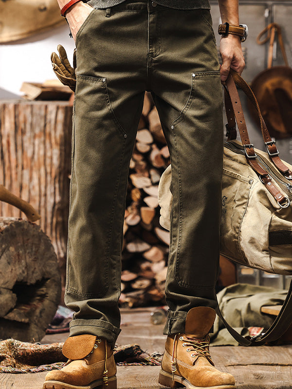 ROVESSA ROMA | PANTALONI IN COTONE UTILITY DA UOMO