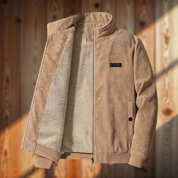 Giovanni | giacca in corda con fodera in pile