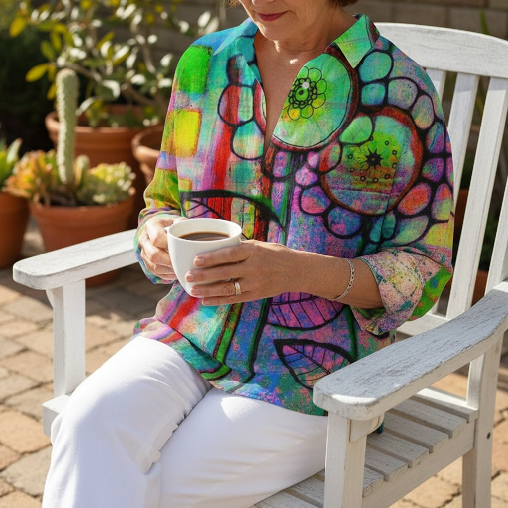 Fenna™ | Blouse Floraison Artistique