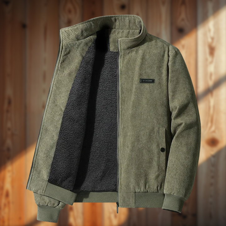 Giovanni | giacca in corda con fodera in pile