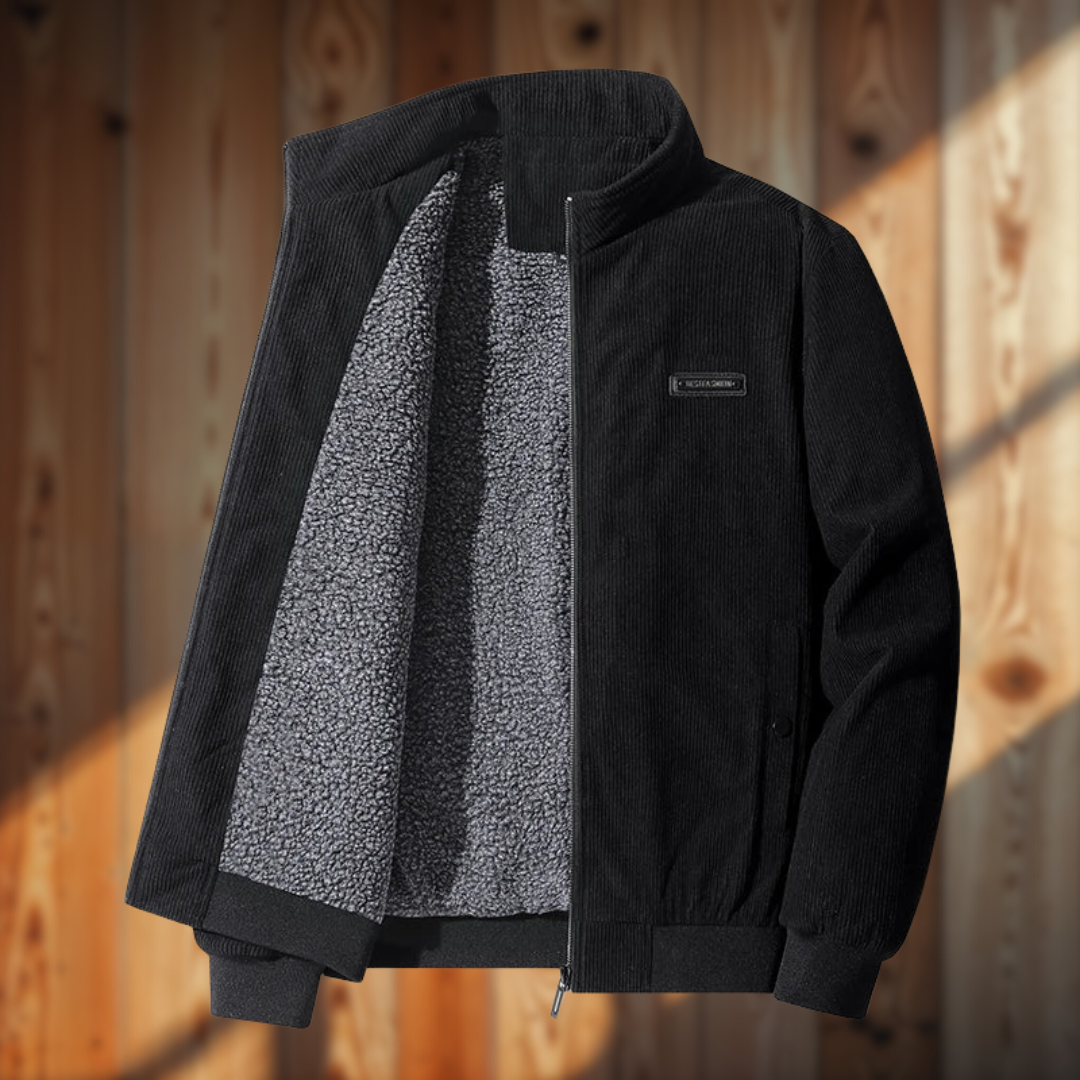 Giovanni | giacca in corda con fodera in pile