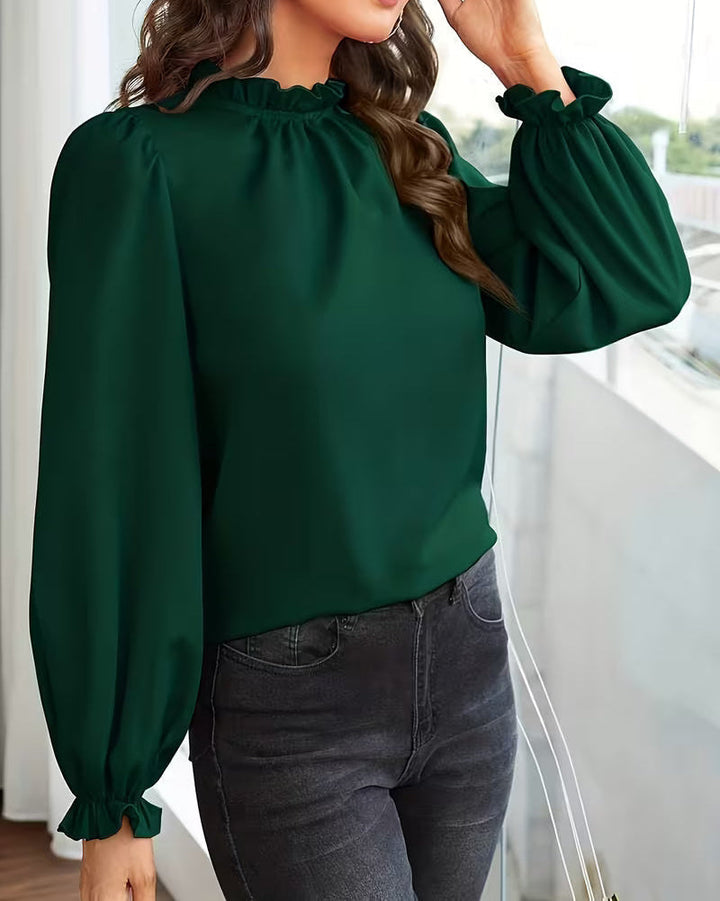 Viola | Blusa Elegante con Maniche a Sbuffo