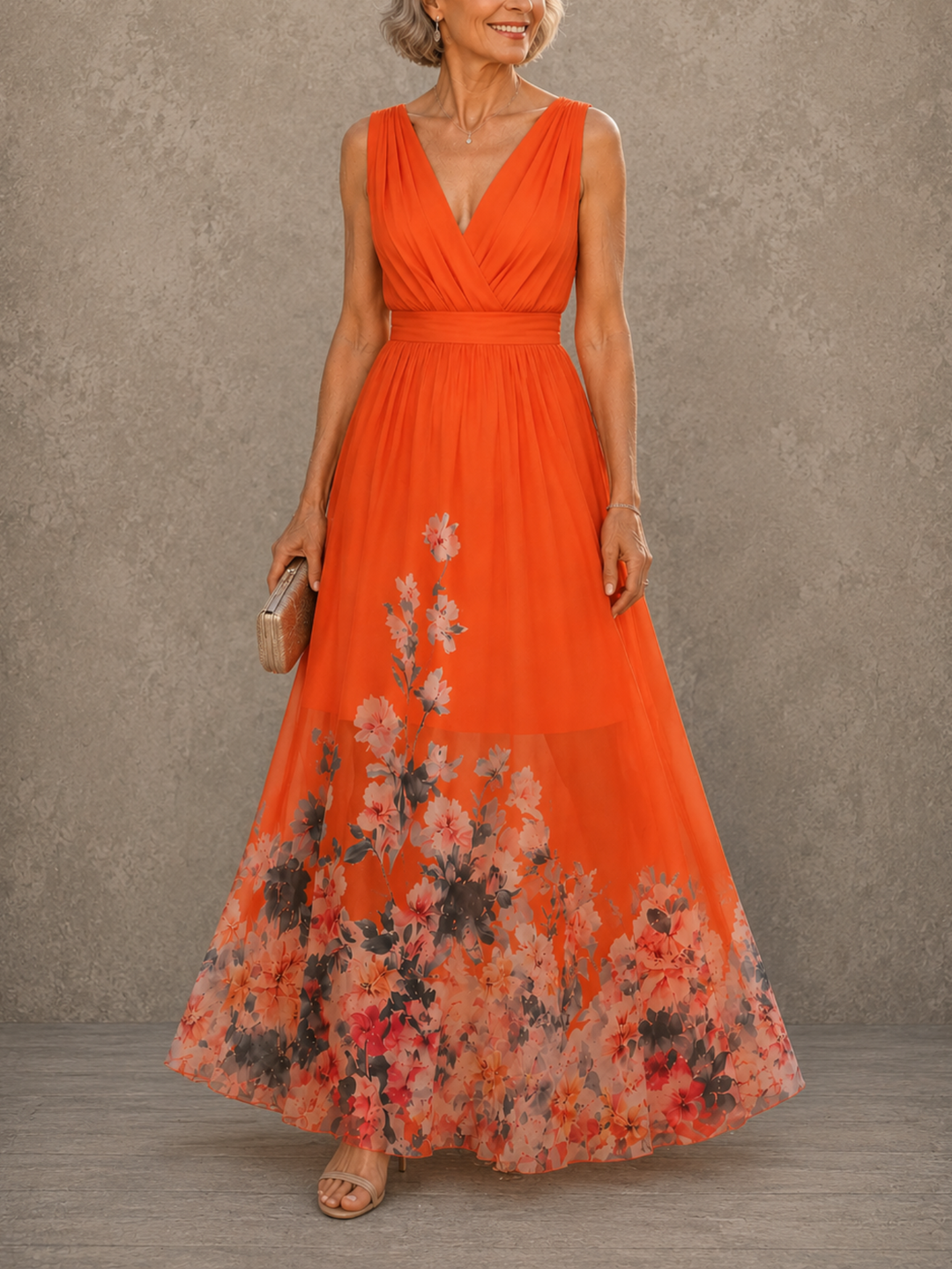 Sophia™ | Floral Elegance Maxi Dress