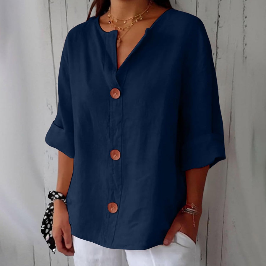Noora™ Blouse Lin Décontractée