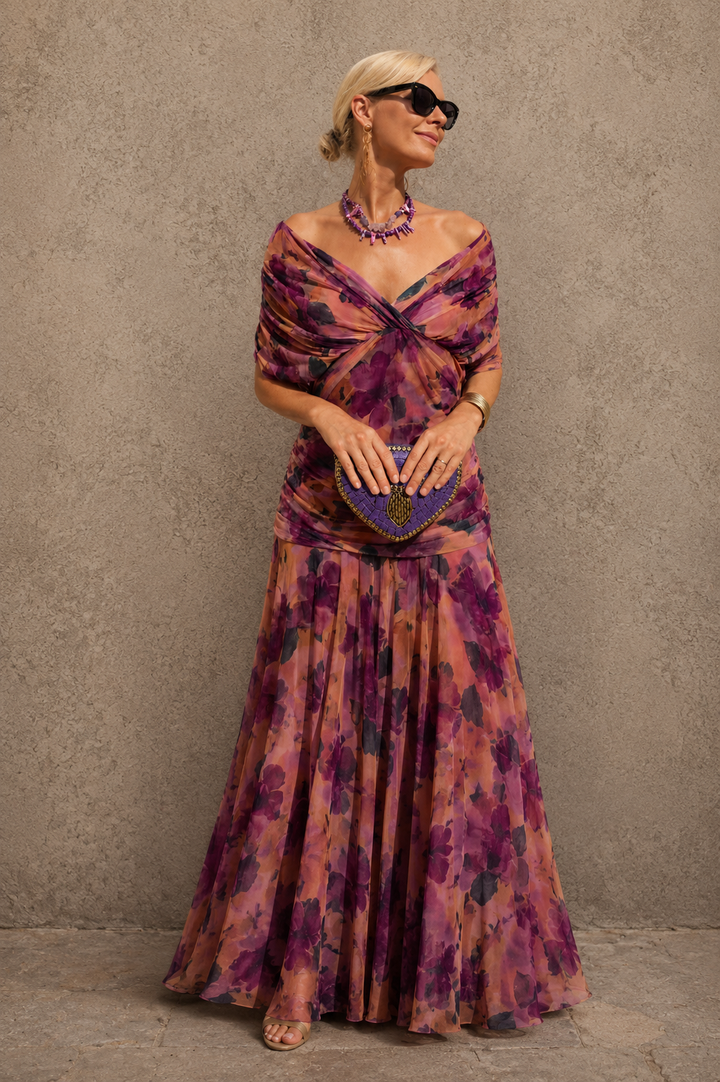 Celeste™ | Elegant Chiffon Evening Dress