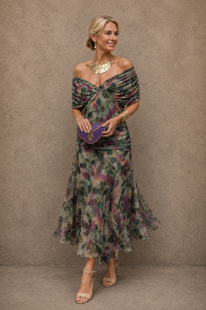 Celeste™ | Elegant Chiffon Evening Dress