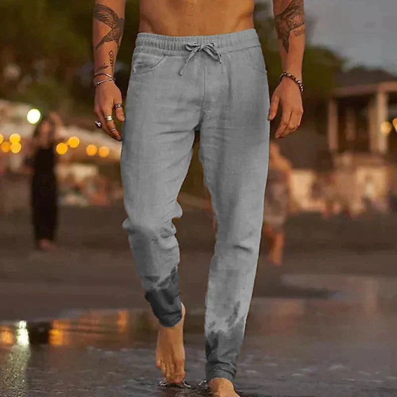 ROVESSA ROMA | PANTALONI DA SPIAGGIA IN LINO