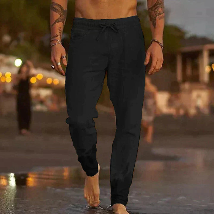 ROVESSA ROMA | PANTALONI DA SPIAGGIA IN LINO