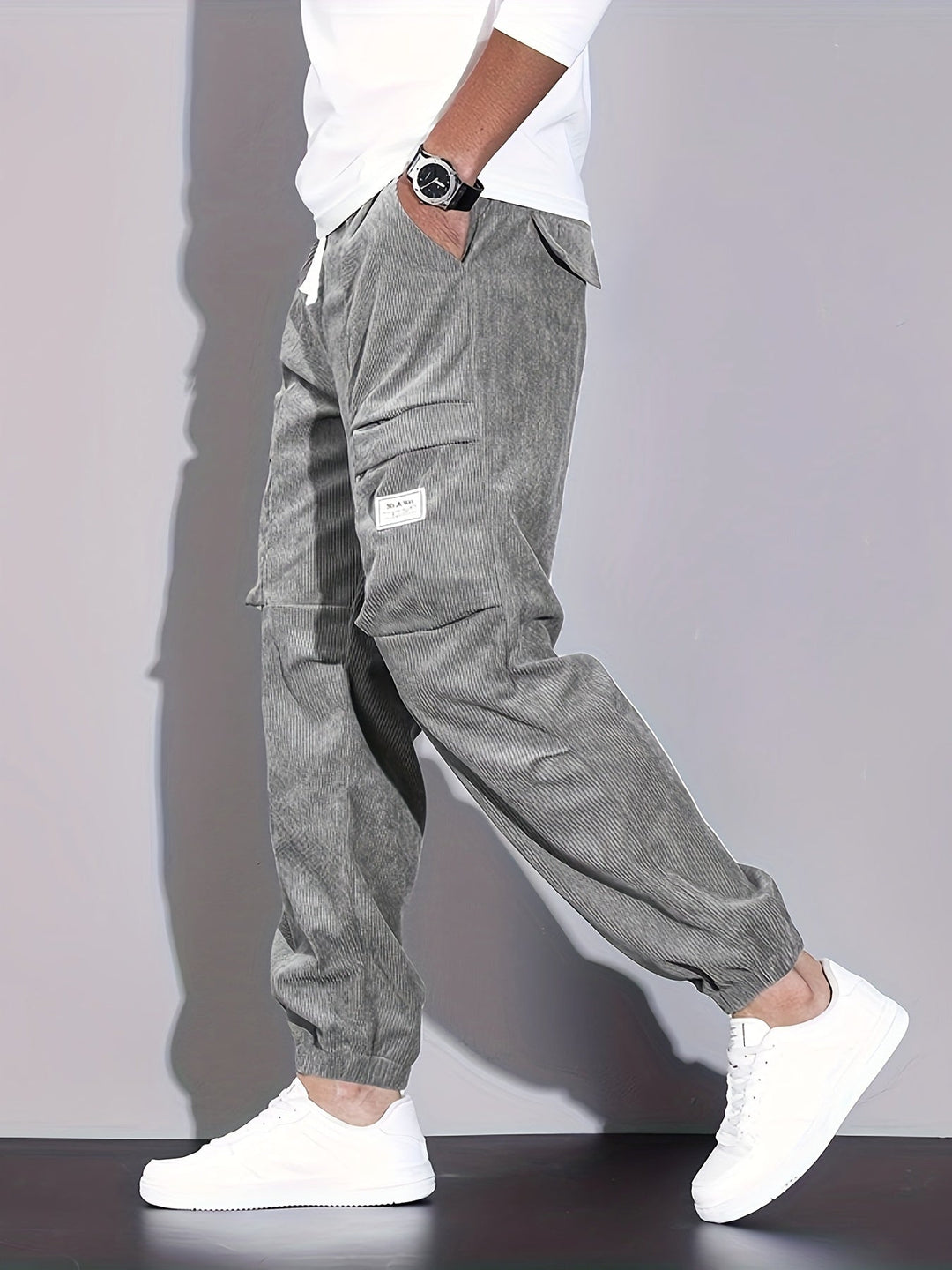 ROVESSA ROMA | PANTALONI CARGO IN CORDUROY