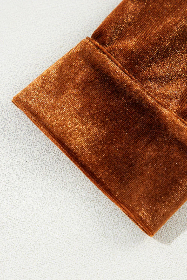 Estelle | Blusa Morbida In Velluto Elegante